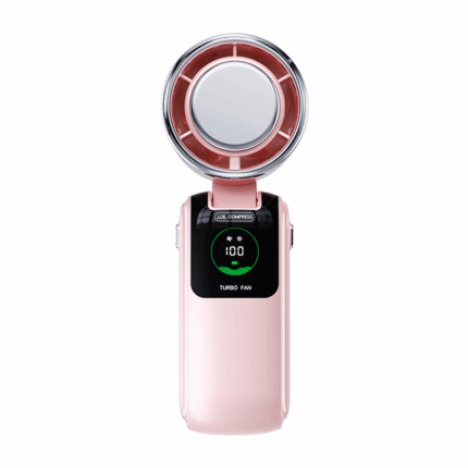 Quạt Mini Cầm Tay N36 – Gió Lạnh Công Nghệ TEC, Gập 120°, Pin Trâu 4000mAh, Màn Hình LED